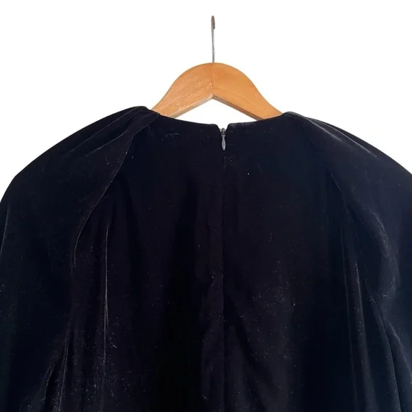 COS Velvet Puff-Sleeved Top dramatic pleated sleeve size 40 excellent condition - Picture 12 of 15